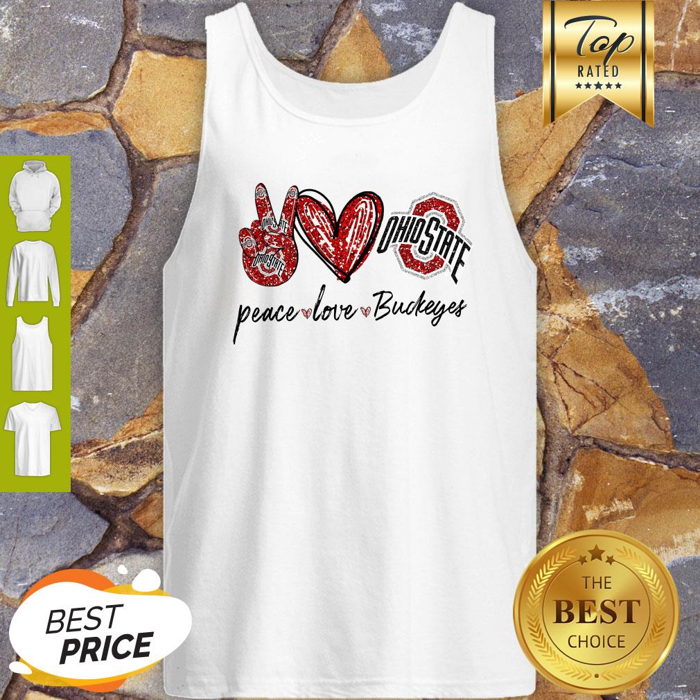Good Peace Love Ohio State Buckeyes Shirt
