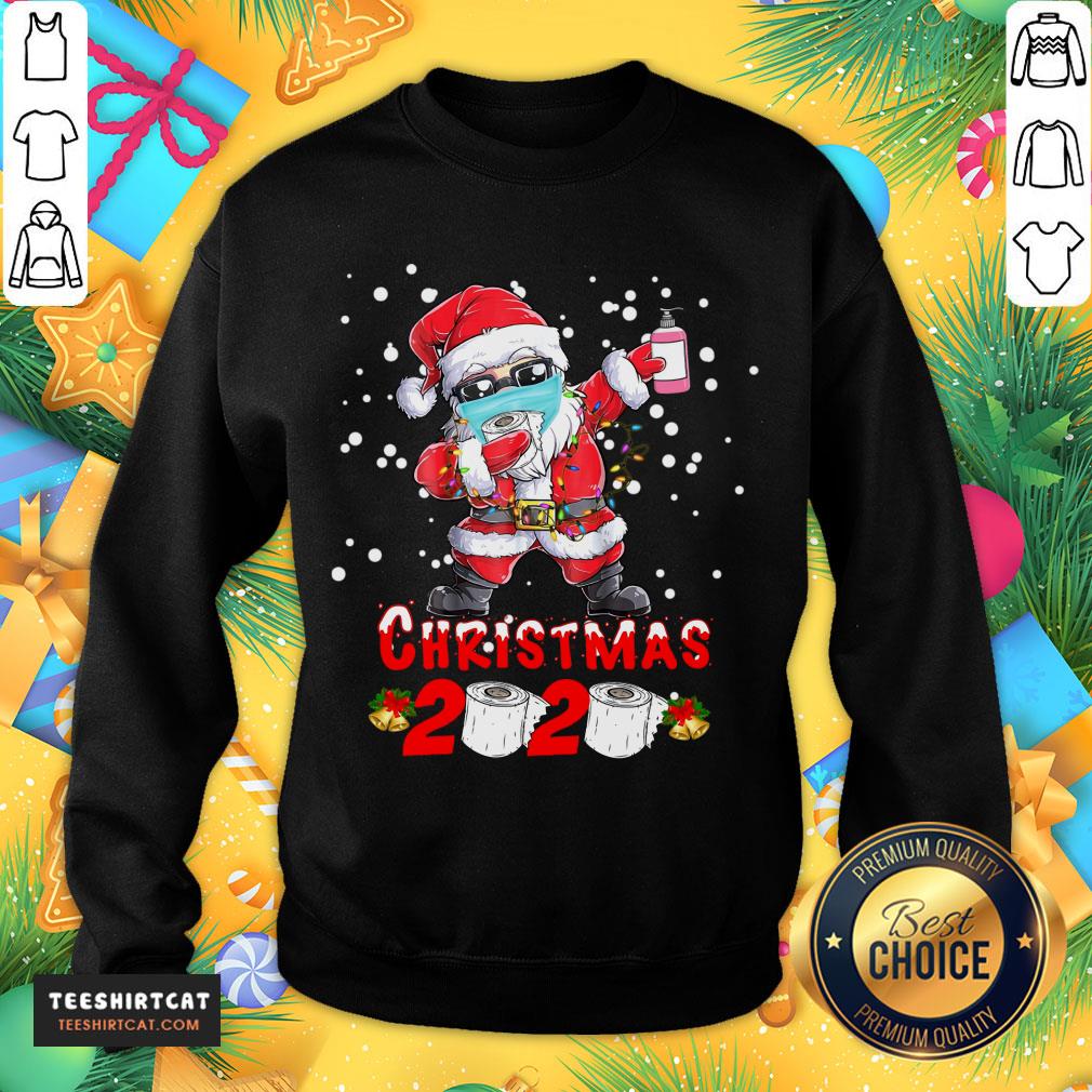 Good Santa Claus Dabbing Toilet Paper Merry Christmas 2020 Shirt