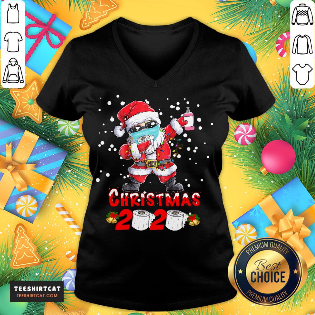 Good Santa Claus Dabbing Toilet Paper Merry Christmas 2020 Shirt