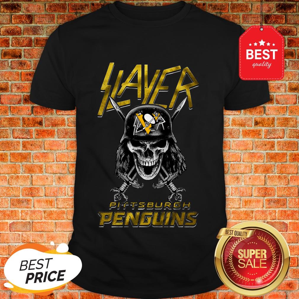 Good Skull Slayer Pittsburgh Penguins Logo Shirt