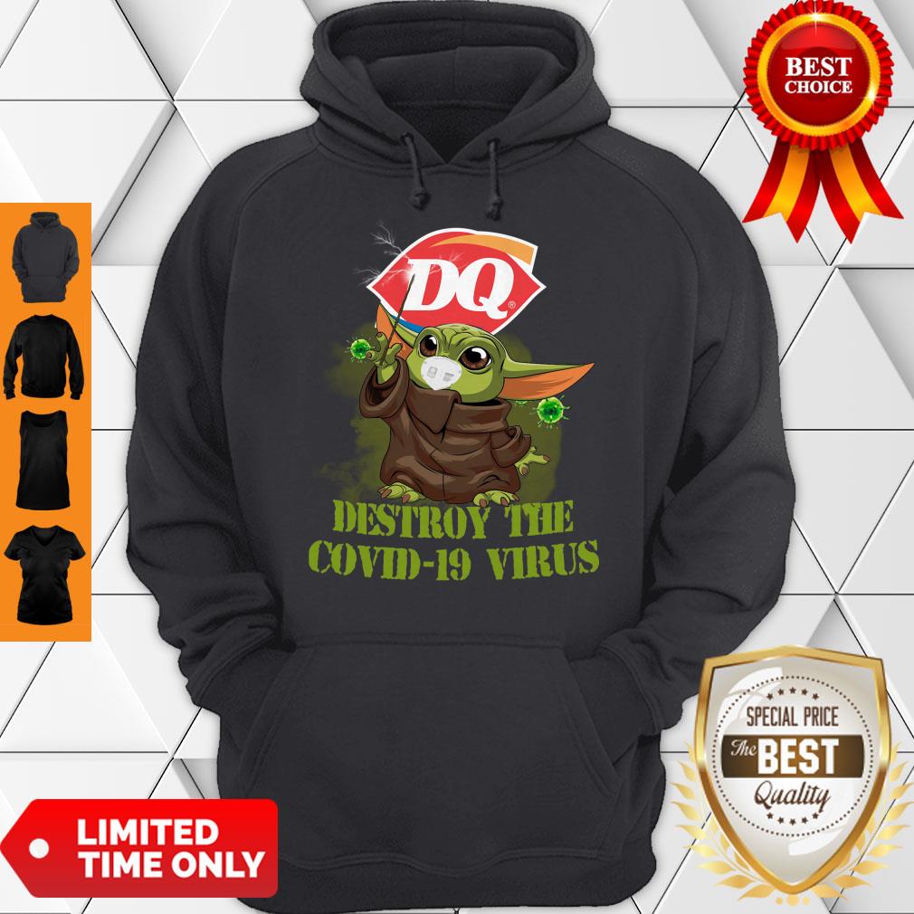 Good Star Wars Baby Yoda Dairy Queen Destroy The Covid-19 Virus Shirt