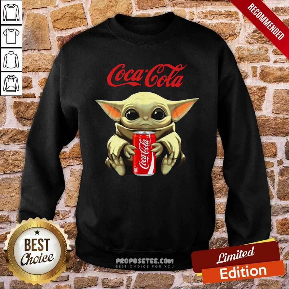 Good Star Wars Baby Yoda Hugs Coca Cola Soft Drink Shirt