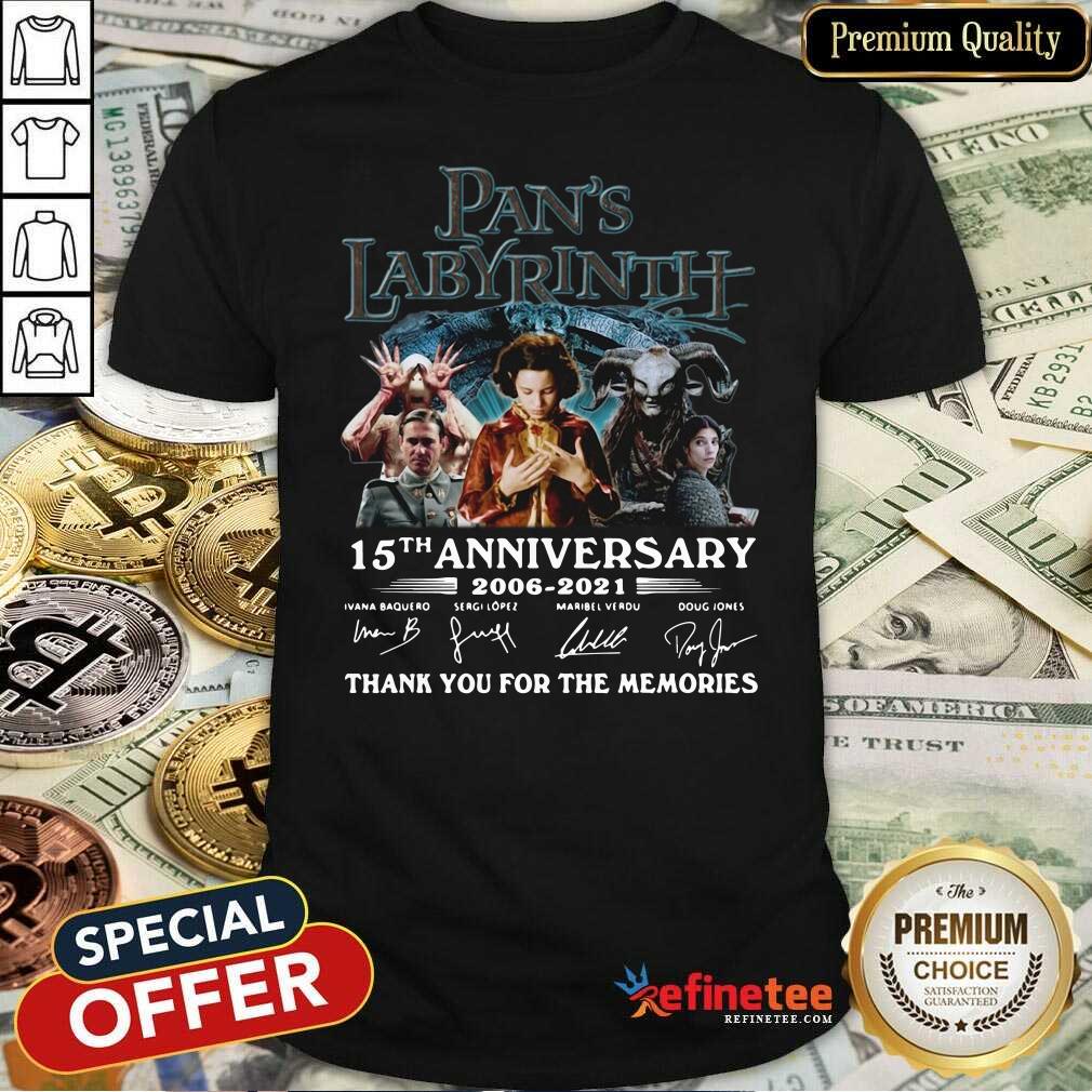 Great Labyrinth 15th Anniversary Thank You For The Memories Signatures Shirt