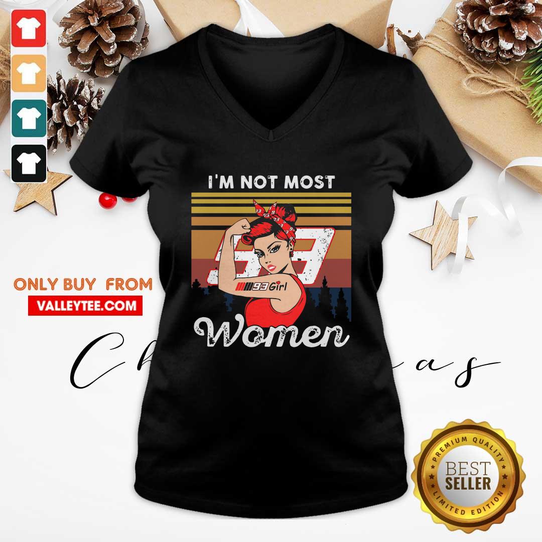 Great Strong Girl Mm93 Marc Marquez I’m Not Most Women Vintage Retro Shirt