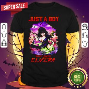 Halloween Just A Boy Who Loves Elvira Shirt