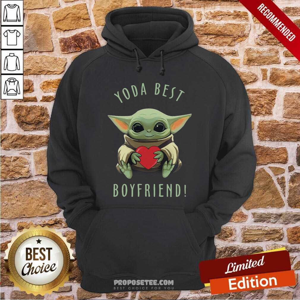 Happy Baby Yoda Hug Heart Best Boyfriend Shirt
