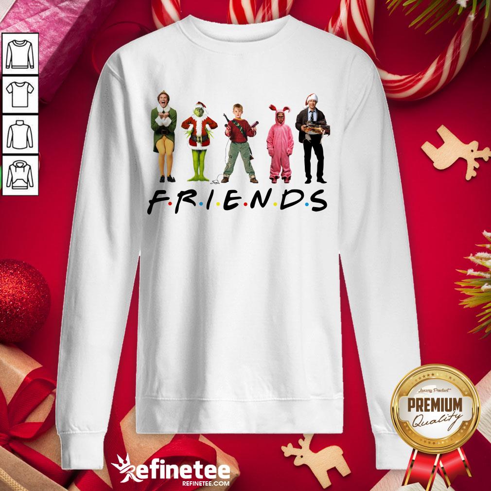 Happy Characters Elf Grinch Kevin Friends Christmas Shirt