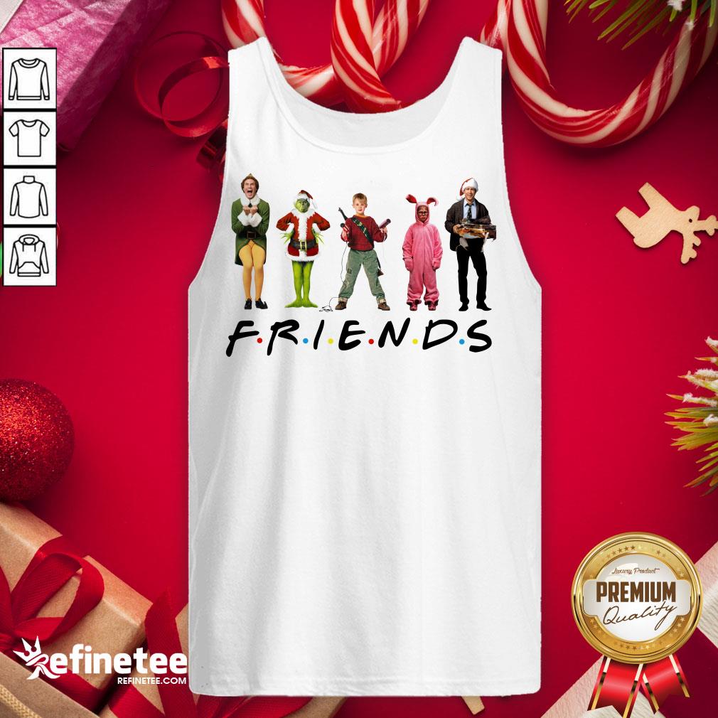Happy Characters Elf Grinch Kevin Friends Christmas Shirt
