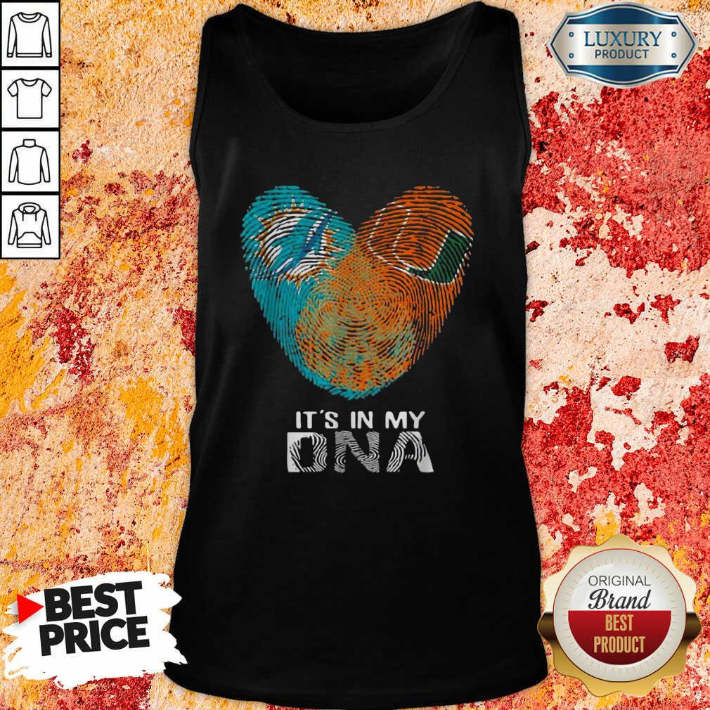 Happy Dolphins Hurricanes It’S In My Dna Heart Fingerprints Shirt
