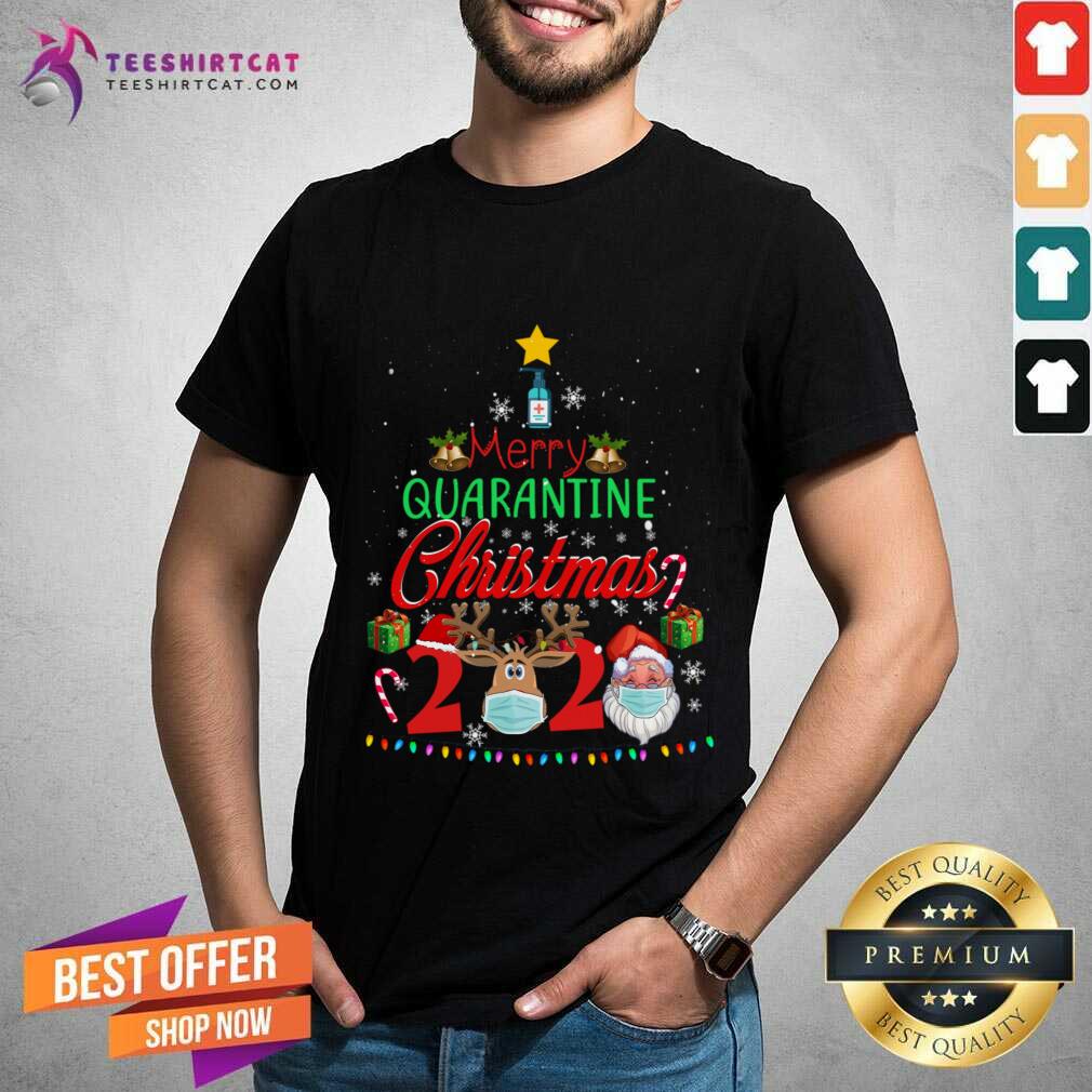Happy Merry Quarantine Christmas 2020 Pajamas Family Matching Xmas Shirt