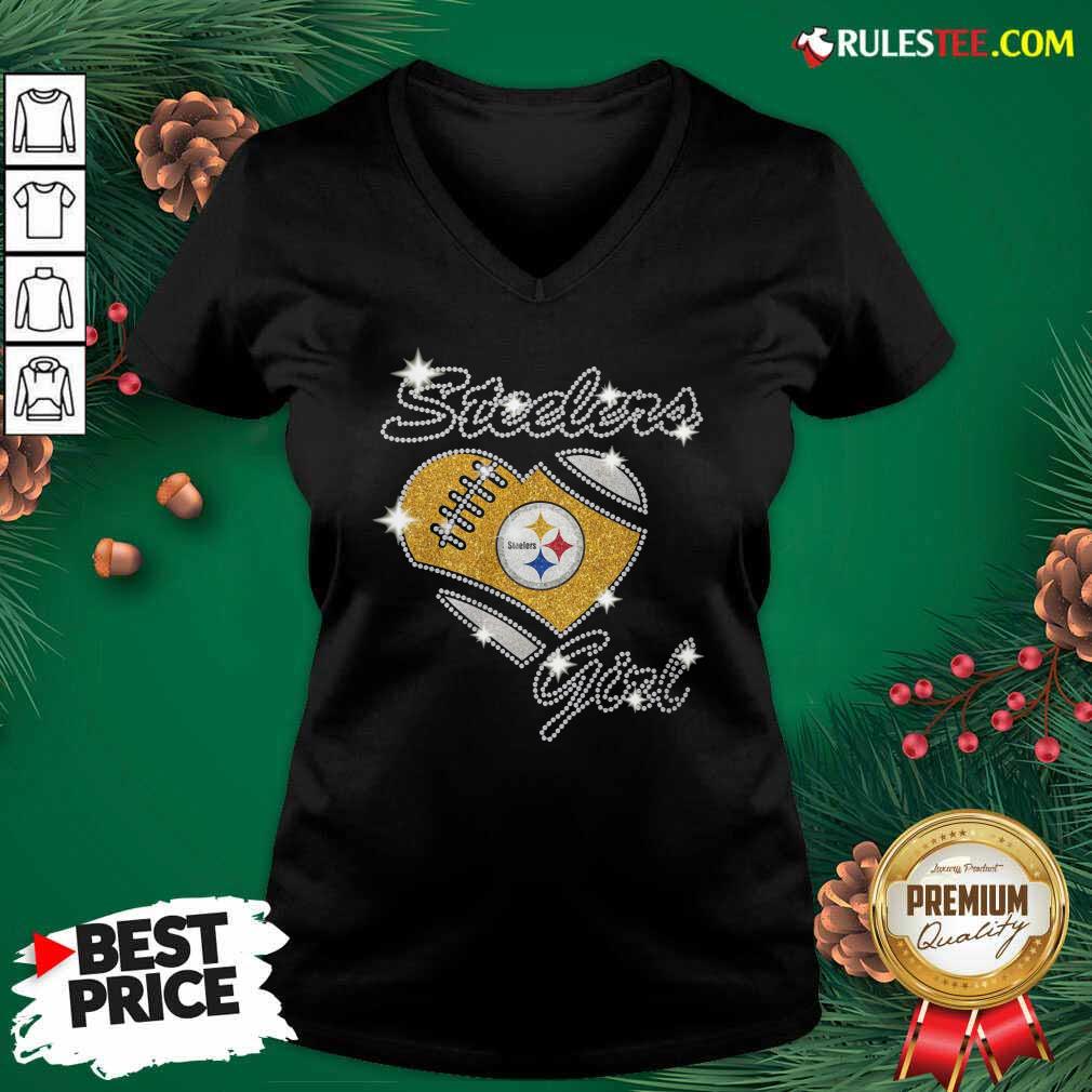 Happy Pittsburgh Steelers Girl Heart Diamond Shirt
