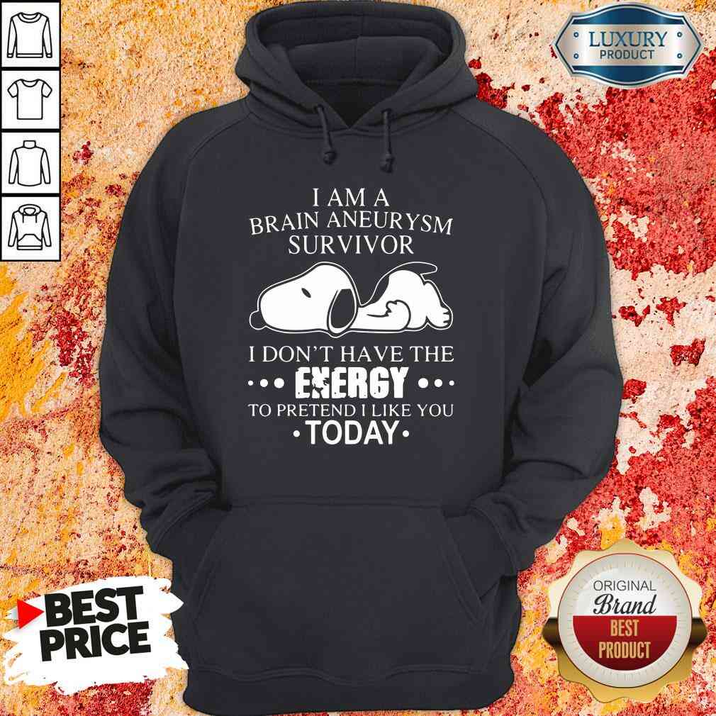 Happy Snoopy I Am A Brain Aneurysm Survivor Tee Shirt