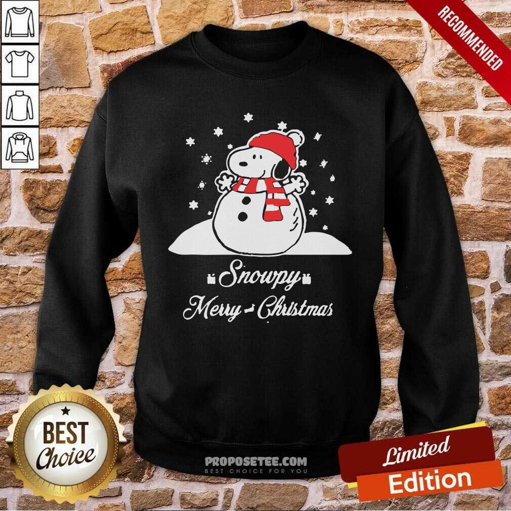 Happy Snowpy Merry Christmas Sweater Christmas Snoopy Peanuts Shirt