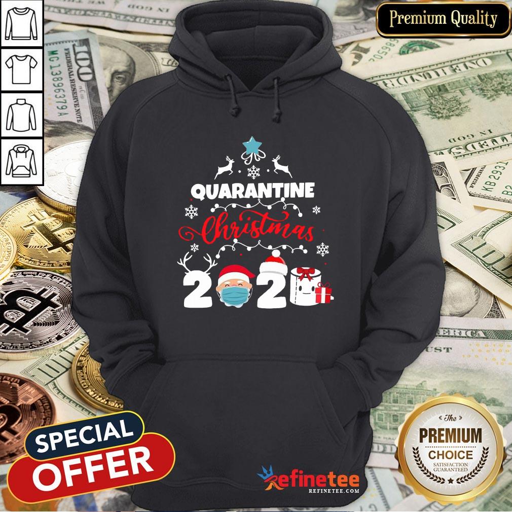 Happy Xmas Quarantine Christmas 2020 Social Distancing Christmas Shirt