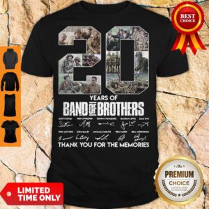 Top 20 Year Of Band Of Brothers Thank You For The Memories Signatures Shirt