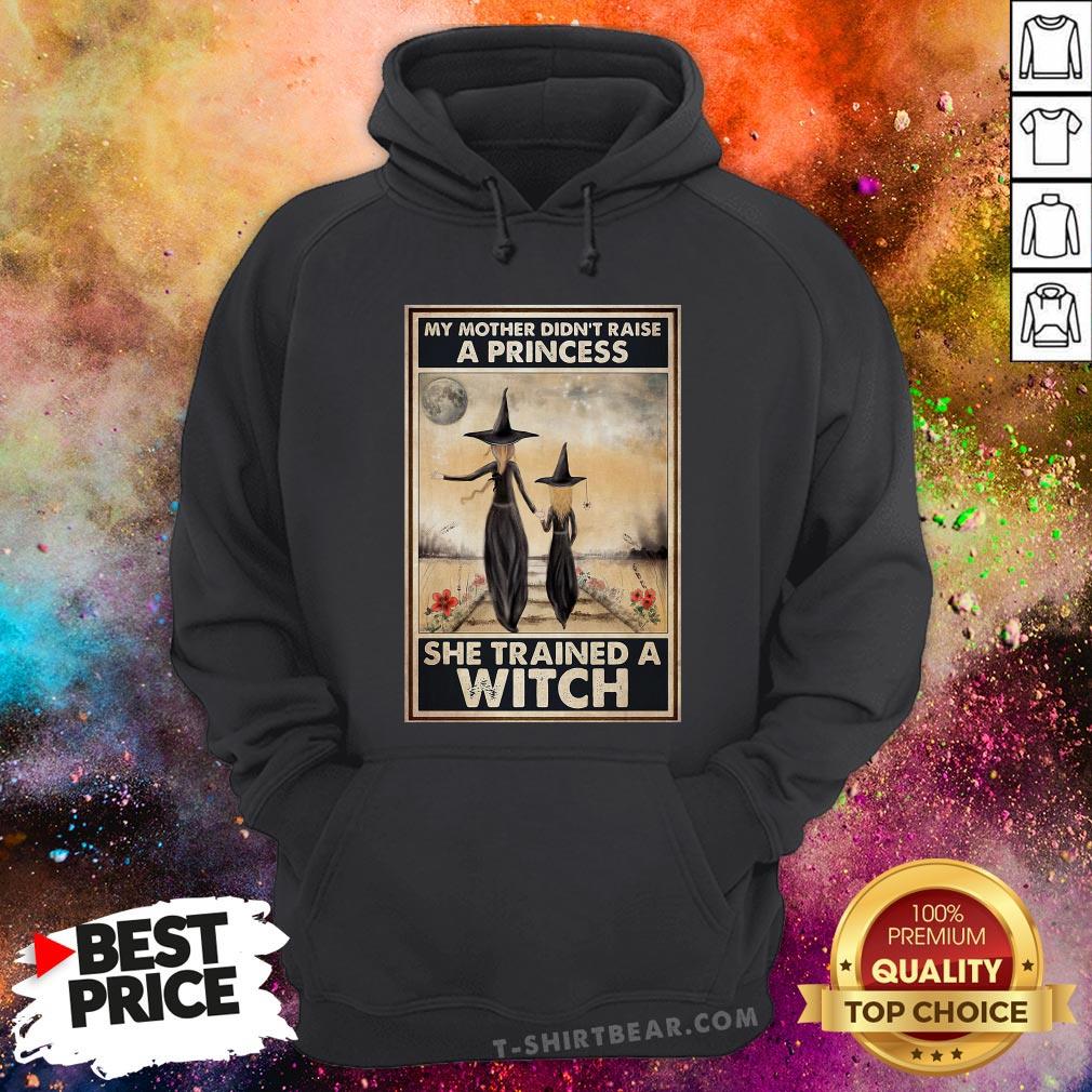 Original My Mother Didn’t Raise A Princess She Trained A Witch Poster Shirt