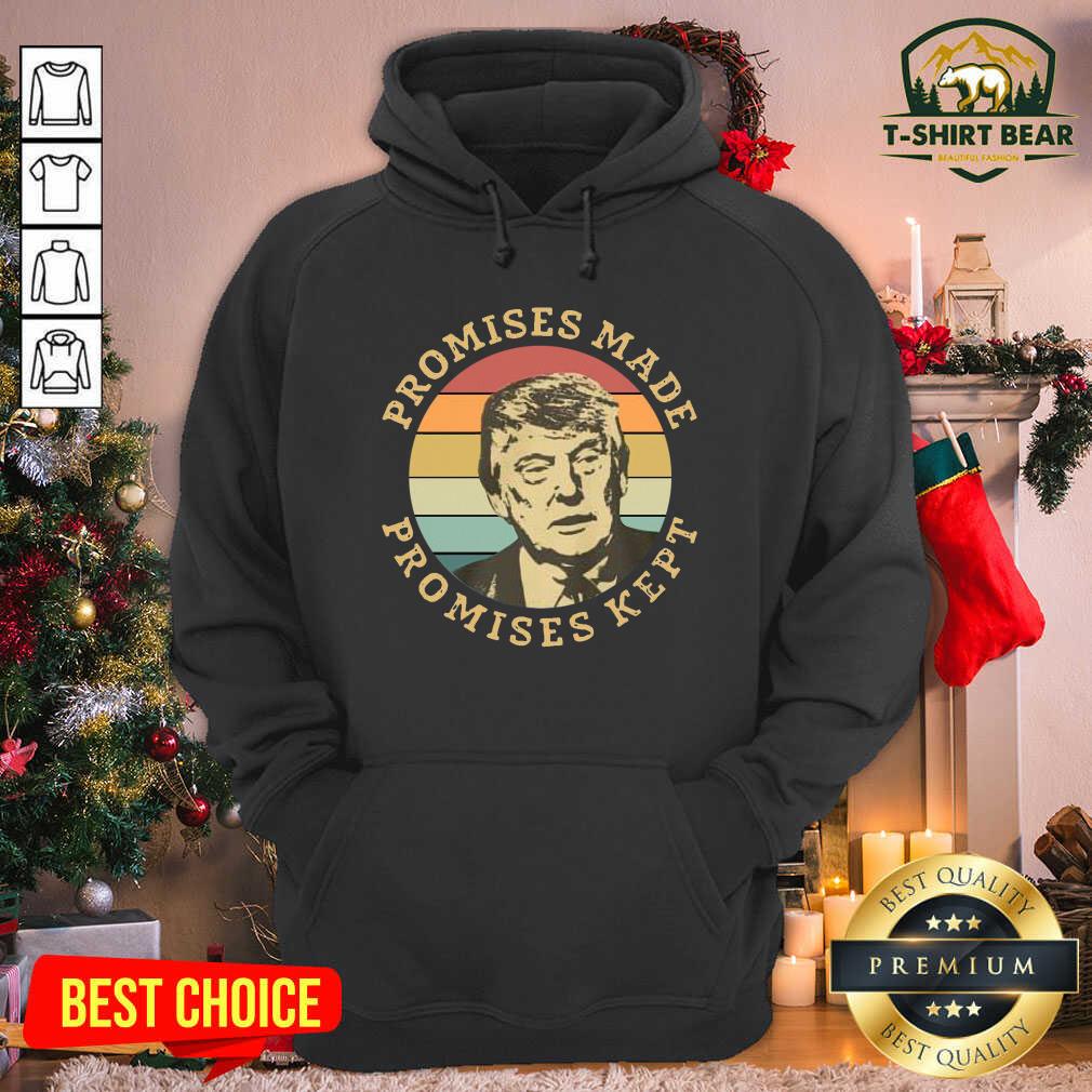 Funny Donald Trump Promises Made Promises Kept Vintage Retro Shirt