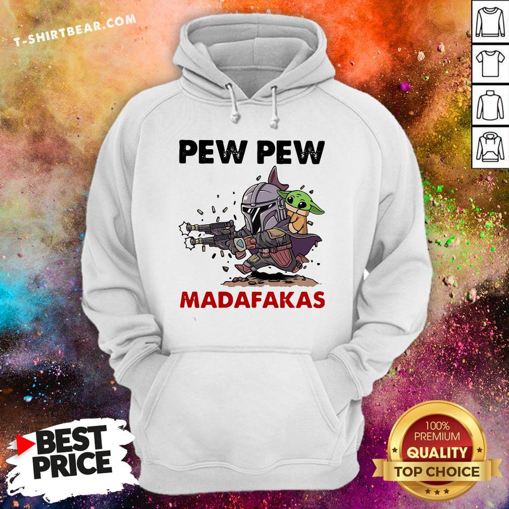 Colorful The Mandalorian Baby Yoda Pew Pew Madafakas Shirt