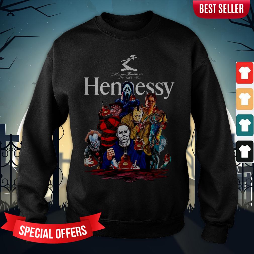 Horror Characters Hennessy Party Happy Halloween Shirt