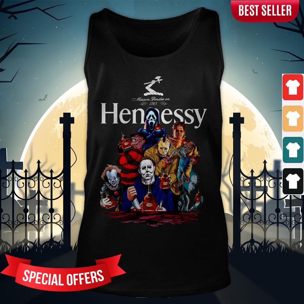 Horror Characters Hennessy Party Happy Halloween Shirt
