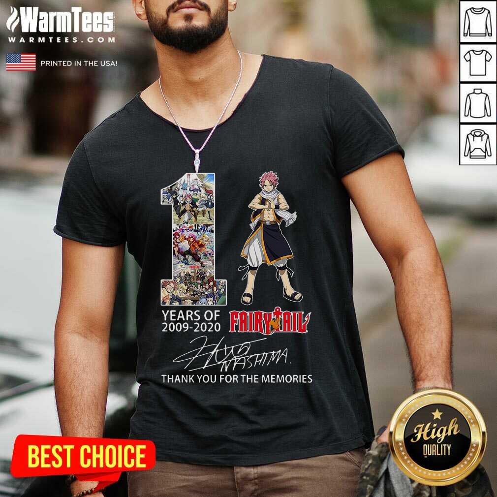 Hot 11 Years Of 2009 2021 Fairy Tail Thank You For The Memories Signature Shirt