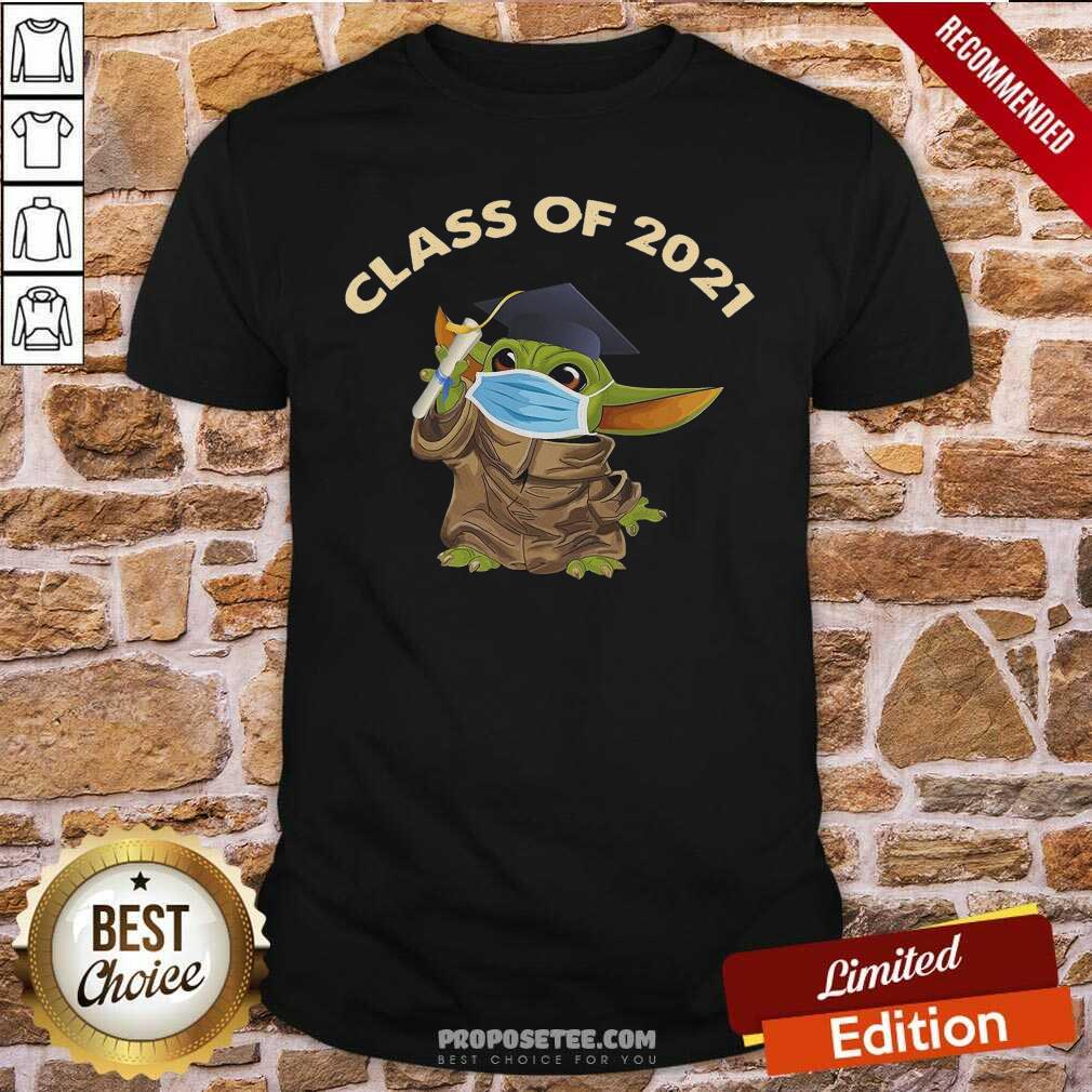 Hot Baby Yoda Face Mask Class Of Shirt