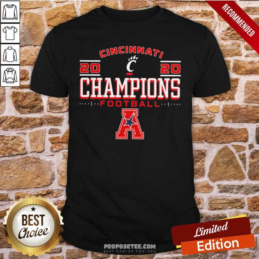 Hot Cincinnati Bearcats 2020 Acc Champions Football Shirt
