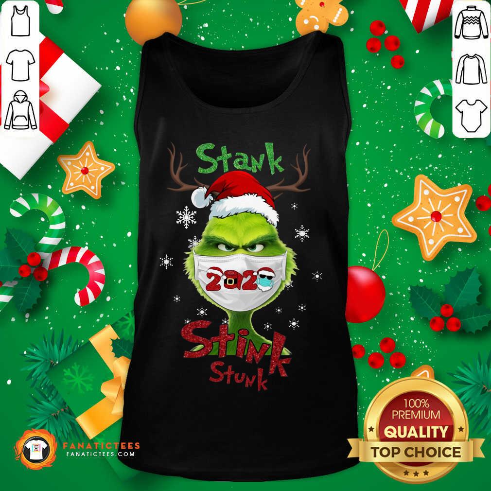 Hot Grinch Face Mask Stank Stink Stunk Christmas Shirt