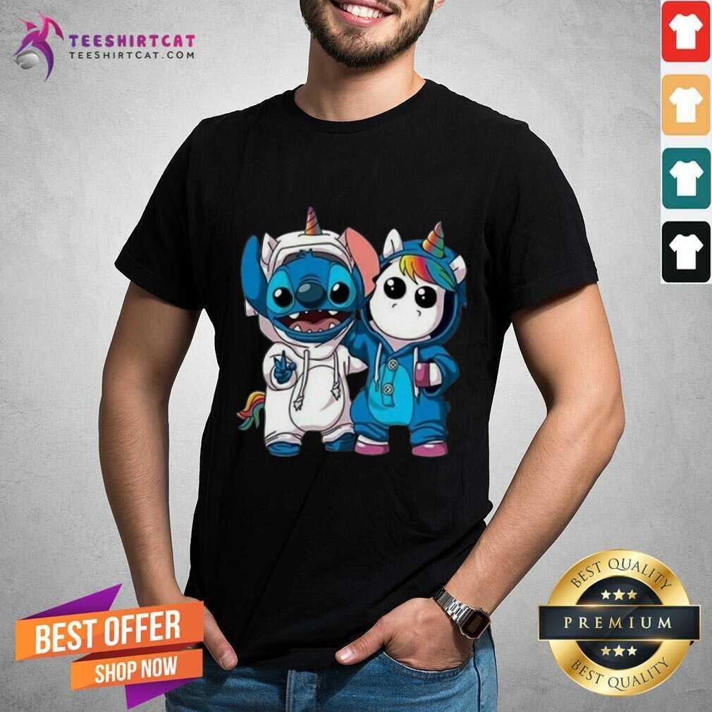 Hot Lilo And Stitch With Unicorn 2021 Shirt
