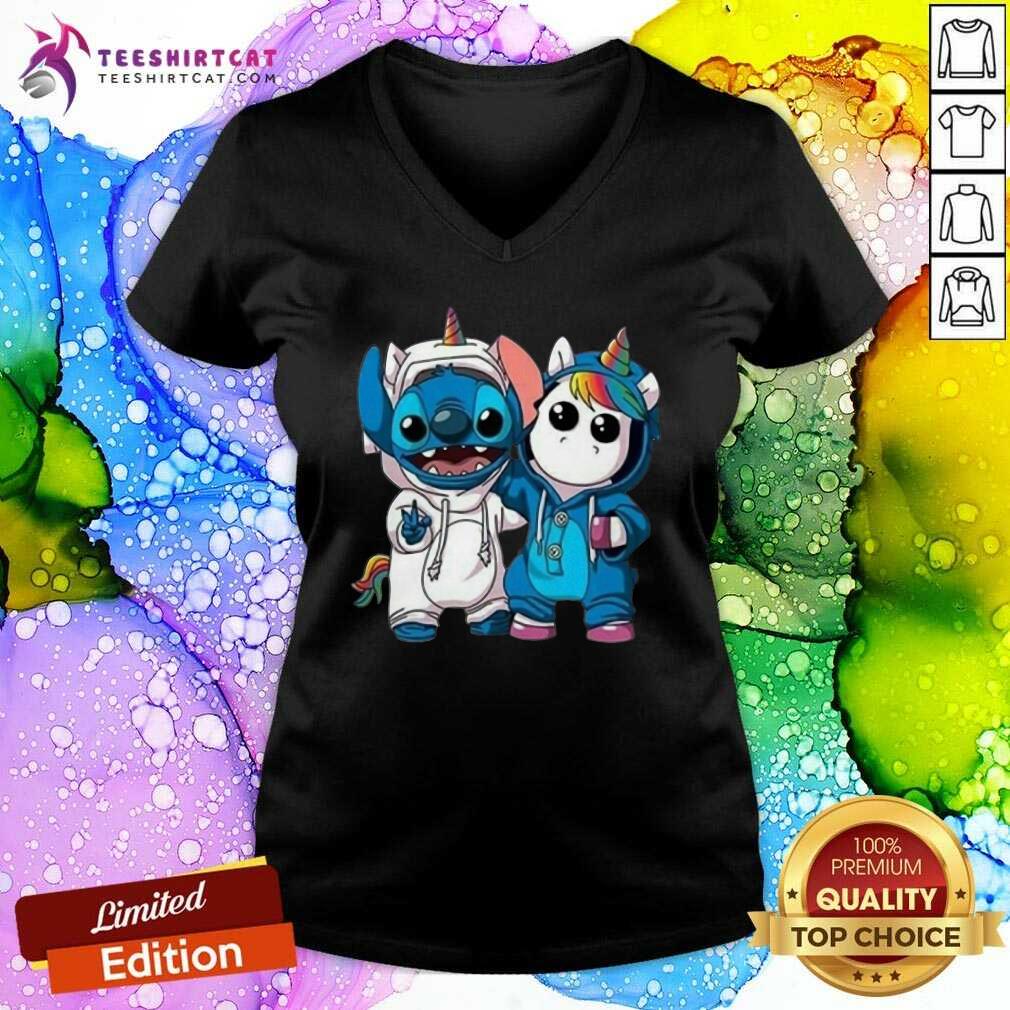 Hot Lilo And Stitch With Unicorn 2021 Shirt