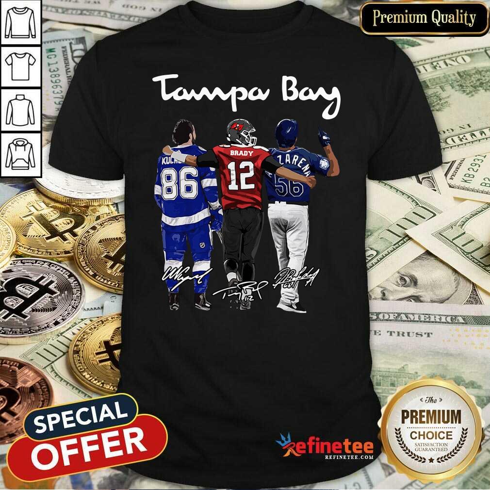 Hot Tampa Bay Nikita Kucherov Tom Brady Mvp Signatures Shirt