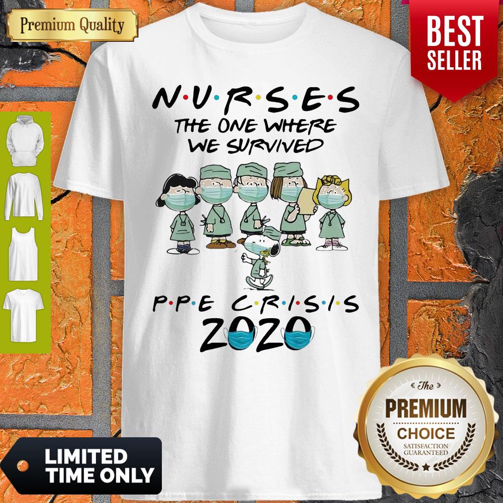 Peanuts Nurses The One Where We Survived Ppe Crisis 2020 Shirt