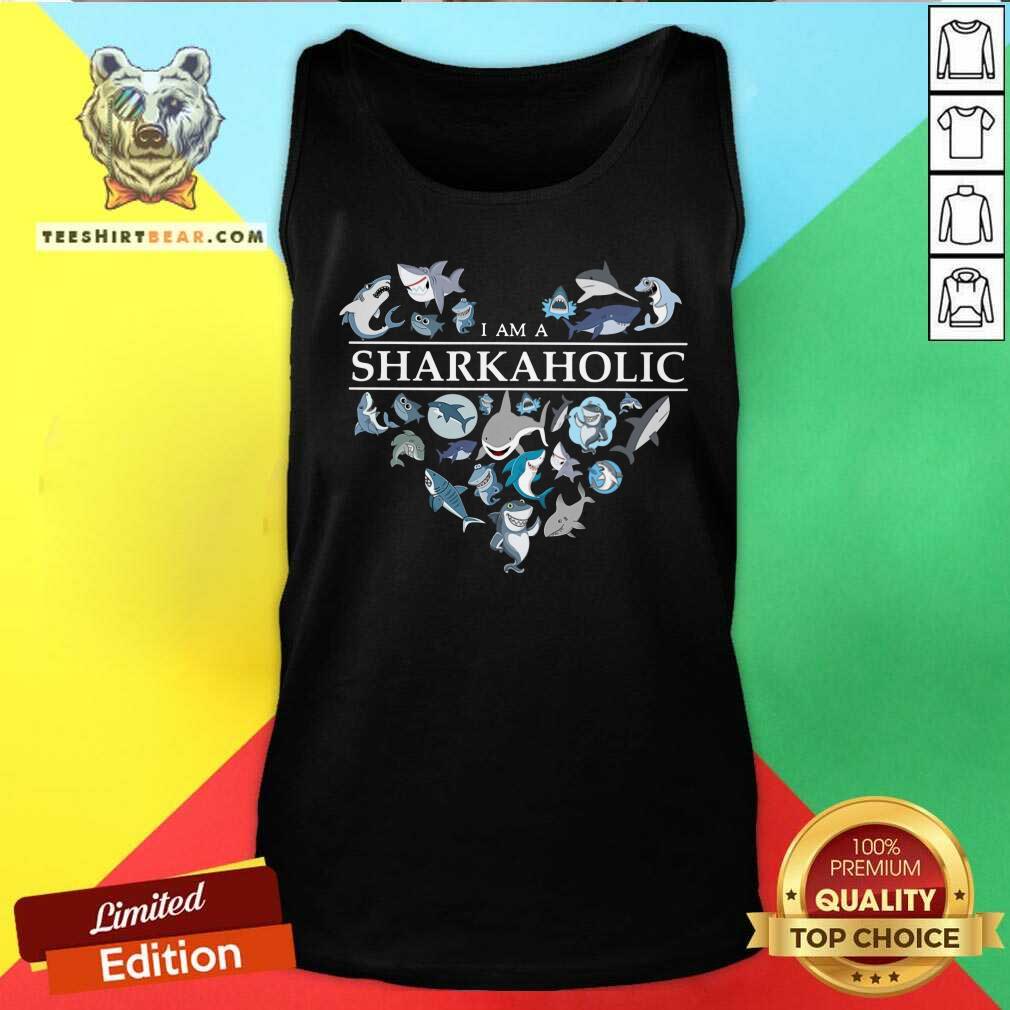 I Am A Shark Aholic Shark Heart Shirt