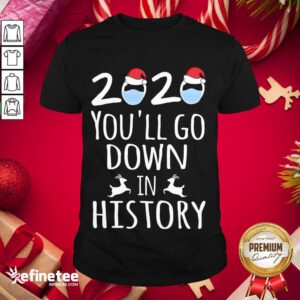 Premium 2020 You'll Go Down In History Shirt