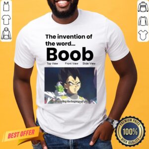 Official The Invention Of The Word Boob Top He Is Speaking The Language Of Gods Shirt