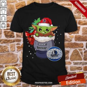 Good Dallas Mavericks Christmas Baby Yoda Star Wars Funny Happy Nba Shirt
