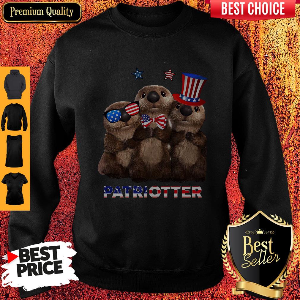 Independence Day Otter Patriotter Shirt