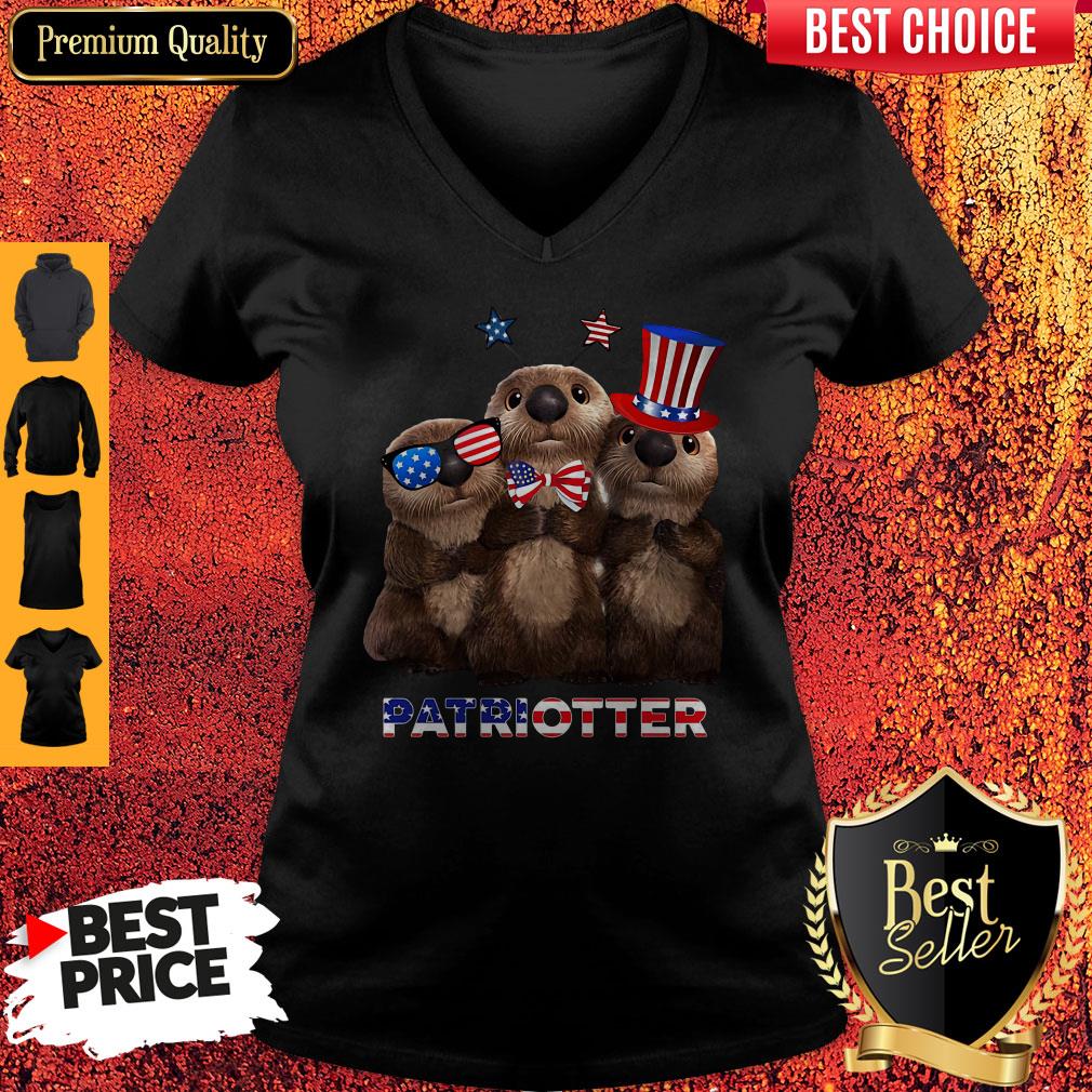 Independence Day Otter Patriotter Shirt