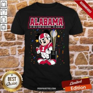 Perfect Alabama Crimson Tide Mickey Mouse Shirt