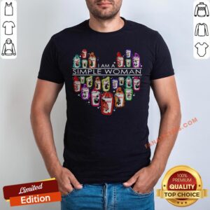 I Am A Simple Woman Heart Dunkin Donuts Shirt