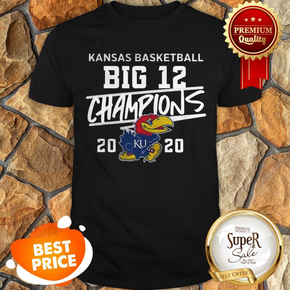 Kansas Jayhawks 2020 Big 12 Basketball Champions Shirt