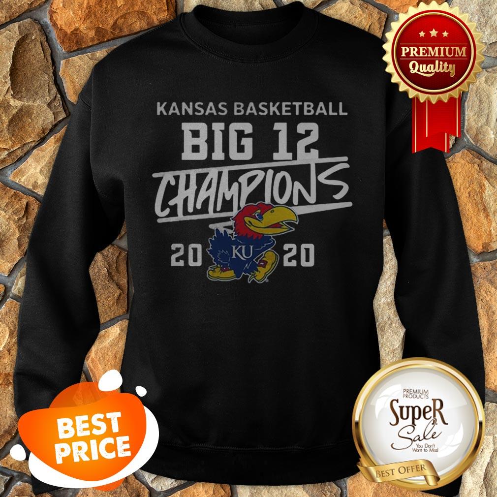 Kansas Jayhawks 2020 Big 12 Basketball Champions Shirt