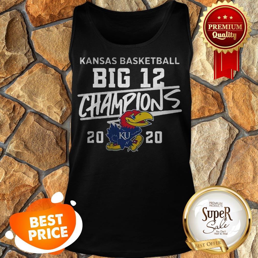 Kansas Jayhawks 2020 Big 12 Basketball Champions Shirt