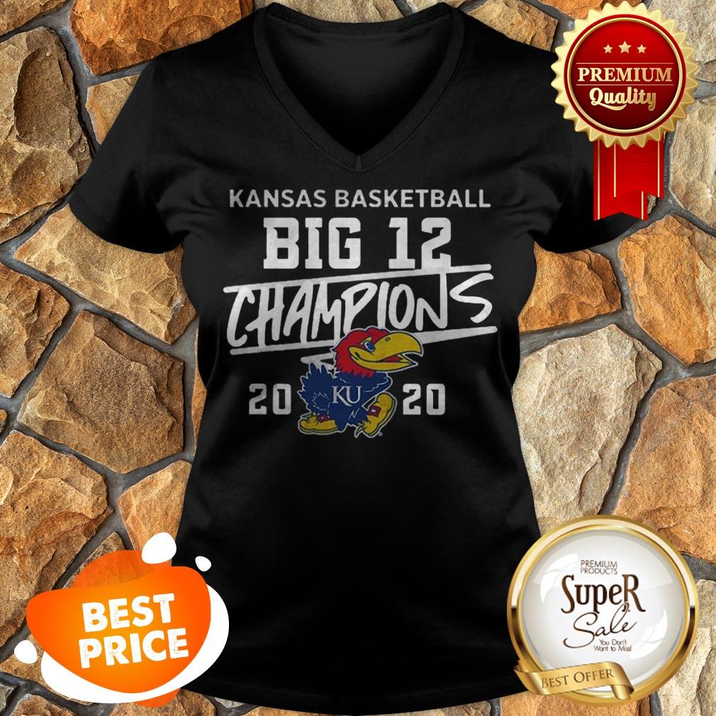 Kansas Jayhawks 2020 Big 12 Basketball Champions Shirt