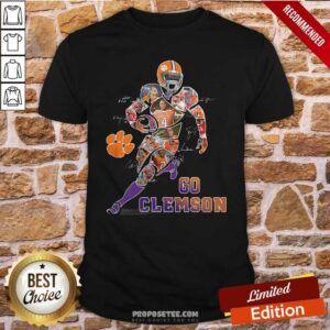 Funny Players Go Clemson Tigers Football Signatures Shirt