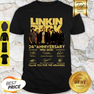 Good Linkin Park 24th Anniversary Thank You For The Memories Signatures Shirt