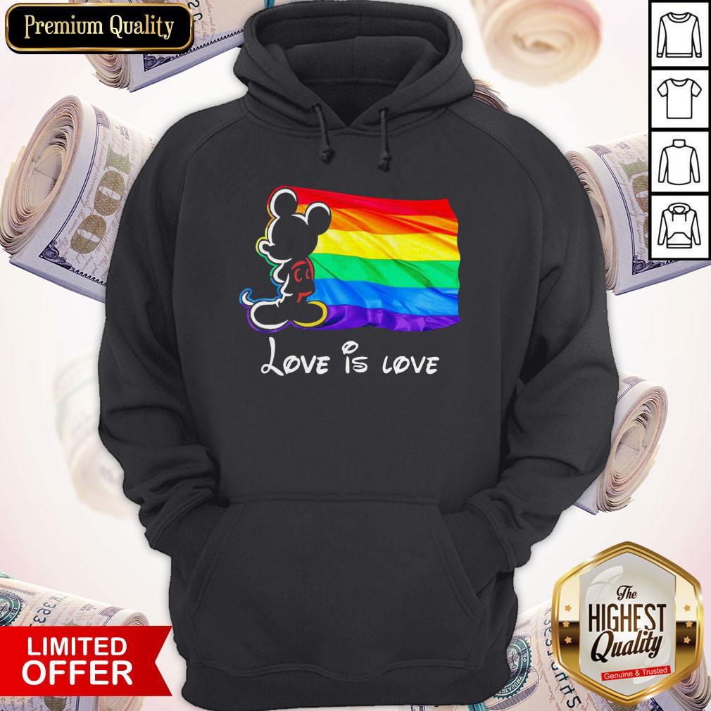 LGBT Mickey Mouse Love Is Love Flag Shirt