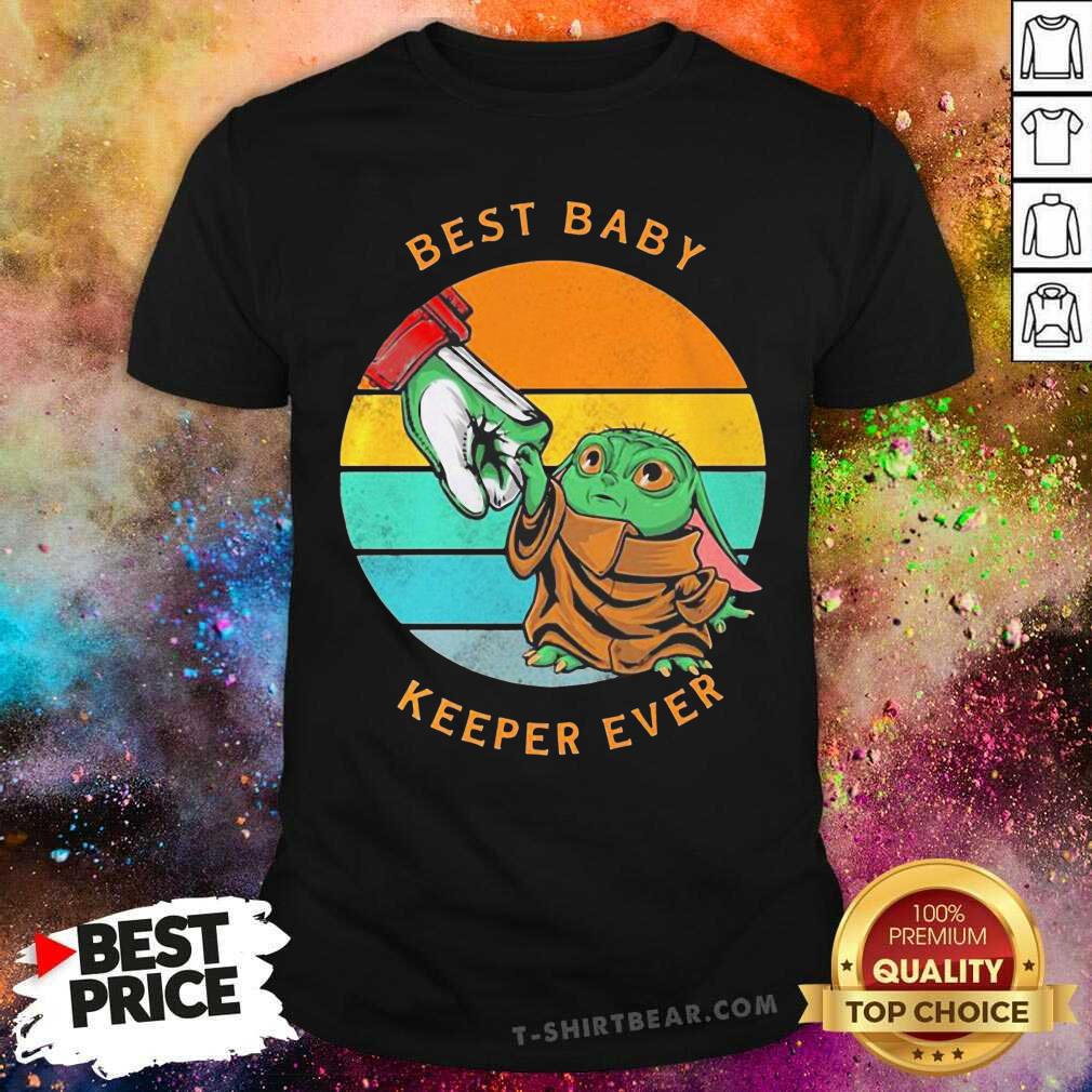 Lovely Baby Yoda Best Baby Keeper Ever Vintage Retro Shirt