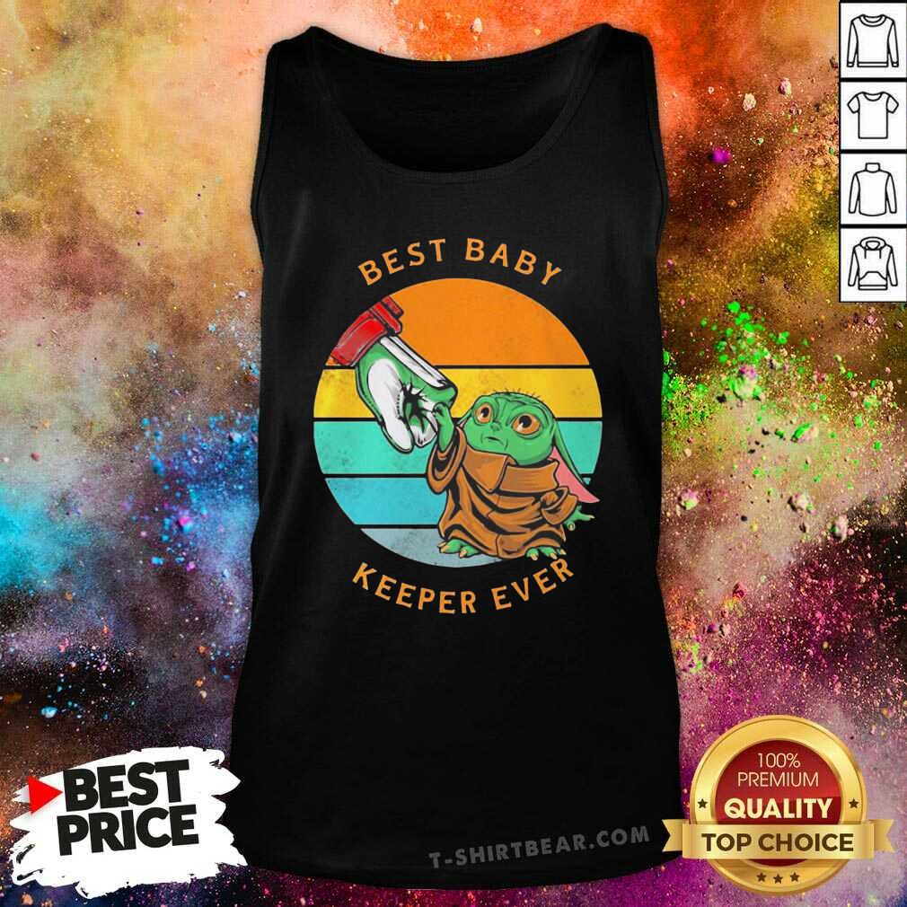 Lovely Baby Yoda Best Baby Keeper Ever Vintage Retro Shirt