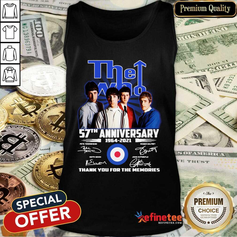 Lovely The Who 57th Anniversary Thank You For The Memories Signatures Shirt